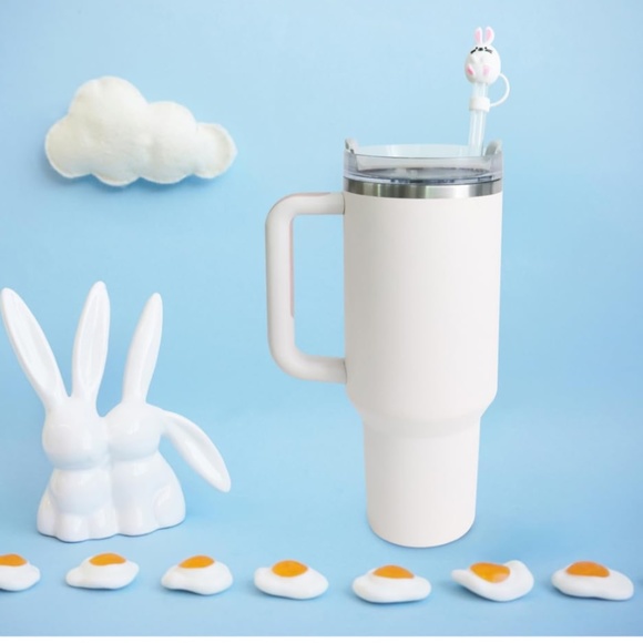 Set of 6 Easter Theme Stanley 10 mm Straw Toppers - Picture 3 of 5